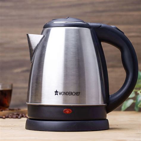 Wonderchef Renewed Crescent Electric Kettle | Stainless Steel | 1.5 Li ...