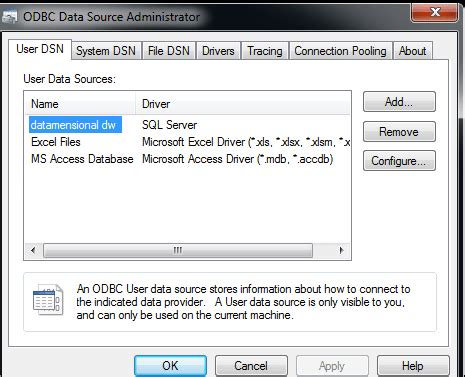 Setting Up OdbcConnection 的图像结果