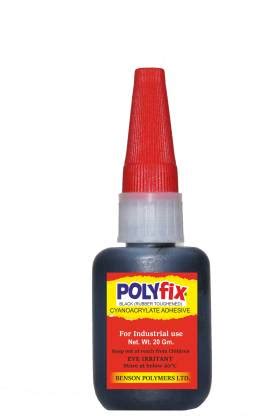 POLYFIX Black Cyanoacrylate Glue (Rubber Toughened) Adhesive Price in ...