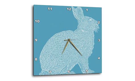 Wall Clock - Teal and White ... | Groupon Goods