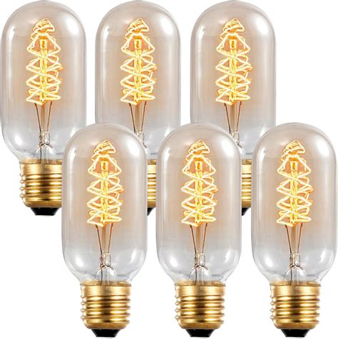 ZHZHLED 6 Pack 25 Watt Vintage Edison Light Bulbs T45 Antique ...
