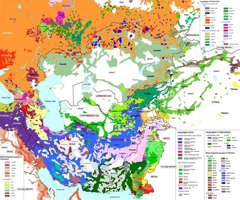 Languages and dialects of the Eastern Middle East... - Maps on the Web
