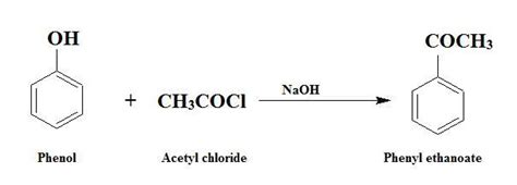 What will be the product when phenol react with CH3COCl? - Brainly.in