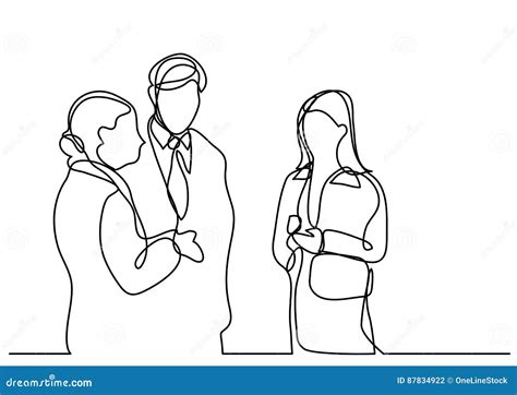 Drawing Of People Talking To Each Other