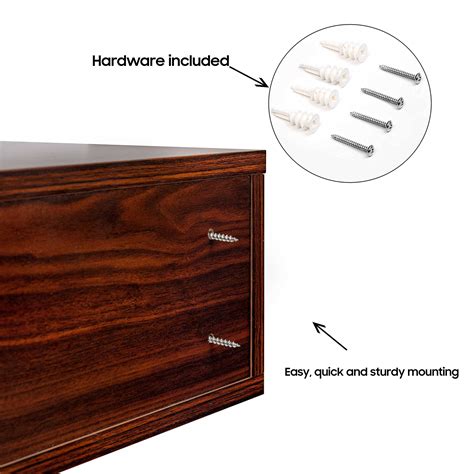 Buy Paisa Home - Floating Nightstand, Floating Shelf with Drawer, Wall ...