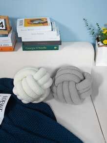 Woven Knotted Ball Shaped Pillow Cushion, Sofa Cushion And Backrest ...