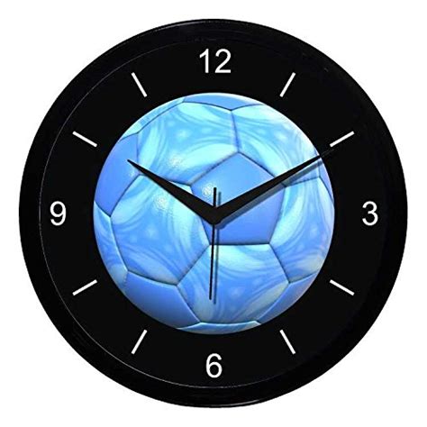 Buy Samken Round Large 11 inch Designer Decorative Blue Football Wall ...
