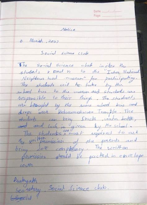 The Social Sciences Club in your school is organising a trip to the ...