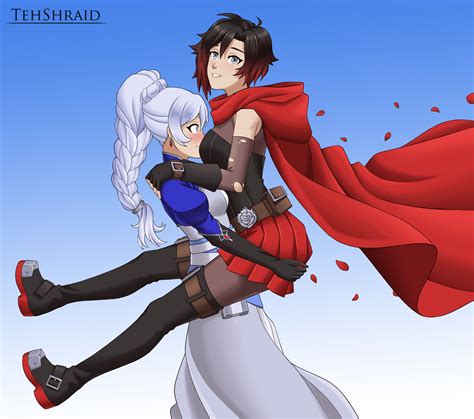 ruby rose and weiss schnee (rwby) drawn by tehshraid | Danbooru
