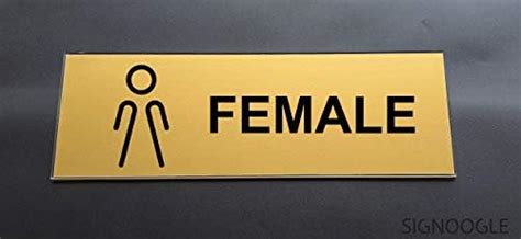 SIGNOOGLE Female Restroom Toilet Washroom Trail Dressing Room Acrylic ...