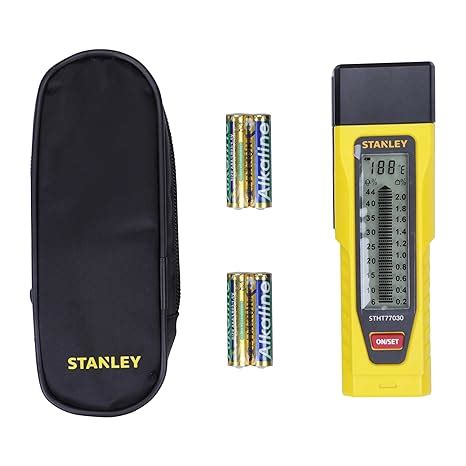 STANLEY 0-77-030 Moisture Meter for Measuring Masonry & Wood Moisture ...