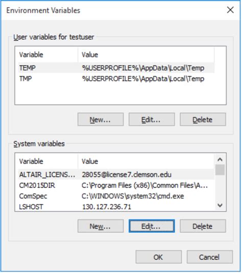 Image result for Environment Variables HyperWorks