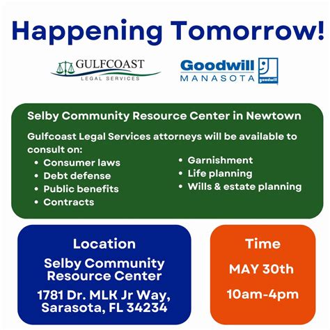 Gulfcoast Legal Services, Inc on LinkedIn: Reminder: Event Tomorrow ...
