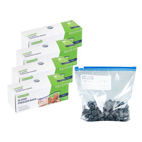 Buy Restaurantware Bag Tek 1 Pint Freezer Slider Bags 25 Disposable ...