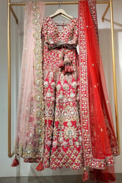 Kalki Red Bridal Lehenga – Kuro Clothing India