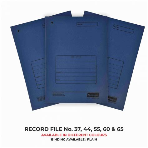Record file ( Tag File ) - Thick (Suitable for A4 and Legal size paper ...