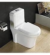 InArt Floor Mounted One-Piece Western Toilet, Square European Commode ...