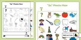 ROI ‘Qu’ Phonics Worksheet | Twinkl