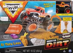 Monster Jam Kinetic Dirt Deluxe Set - El Toro Loco for Kids 5 ...