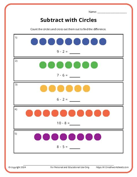 Image result for 1st Grade Math Subtraction Worksheets