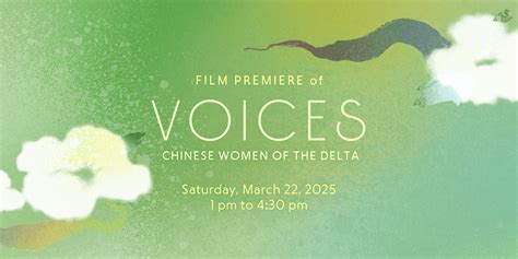 Film Screening: "Voices: Chinese Women of the Delta", California Museum ...