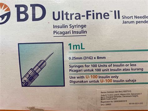 Insulin Syringe 1Ml