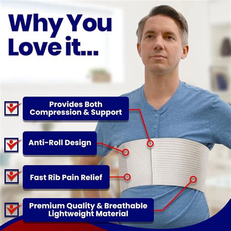 Buy Chest Binder Rib Brace – Beige Rib Belt to Reduce Rib Cage Pain ...