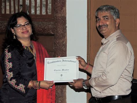 Goa Anna Fonte Toastmaster Club Charter Nite Awards