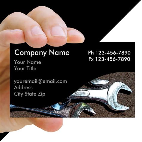 Mechanic Business Card Design 的图像结果