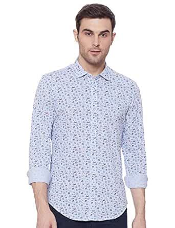 blackberrys Men's Printed Slim fit Casual Shirt : Amazon.in: Clothing ...