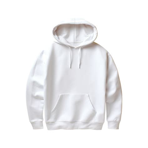 AI generated White hoodie isolated on transparent background png ...