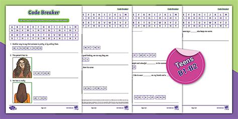 Code Cracker Worksheet - Adjectives to Describe Appearance