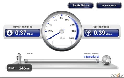 ADSL Speed Test 的图像结果
