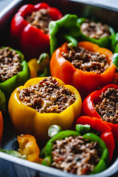 Greek Stuffed Peppers (Yemista) | Olive & Mango