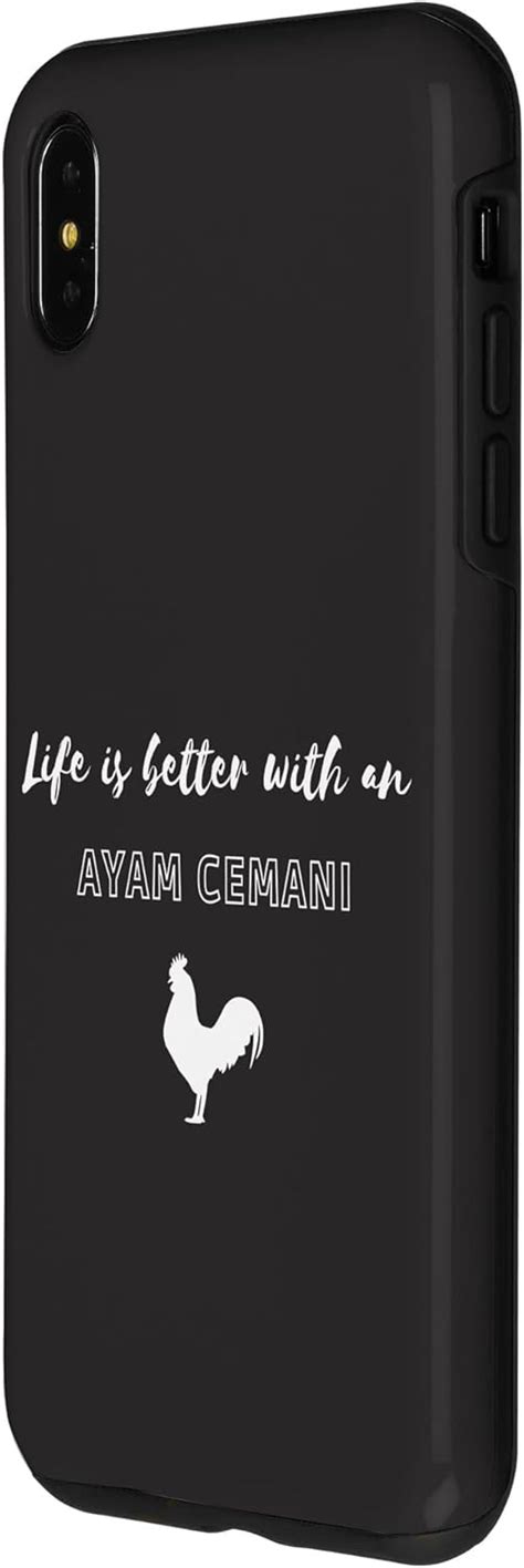 Buy iPhone XS Max Life Is Better With An Ayam Cemani Black Chicken Case ...