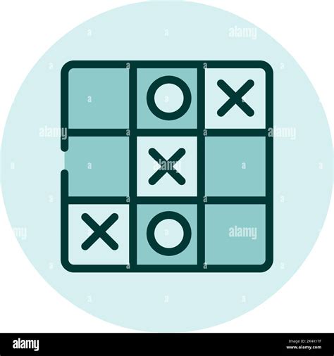 X and O Game, illustration, vector on a white background Stock Vector ...