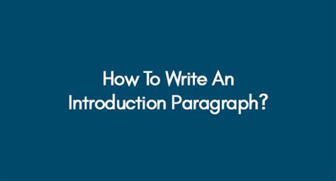 Image result for Introduction Paragraph for Project