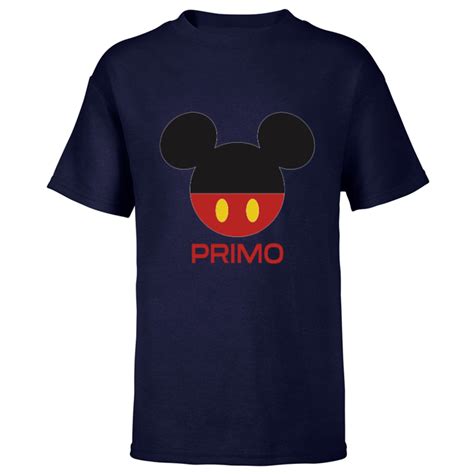 Disney Mickey Mouse Red Shorts Icon Primo Familia Spanish- Short Sleeve ...