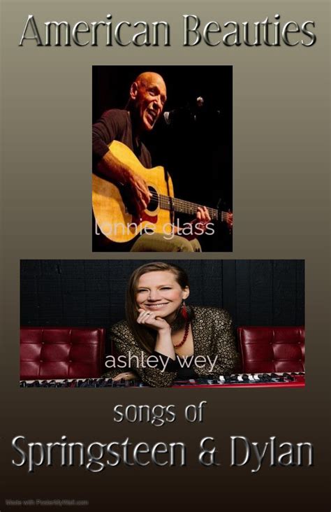 AMERICAN BEAUTIES - songs of Springsteen & Dylan, Tidemark Theatre ...