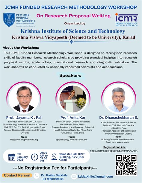 ICMR Funded Research Methodology Workshop on Research Proposal Writing ...