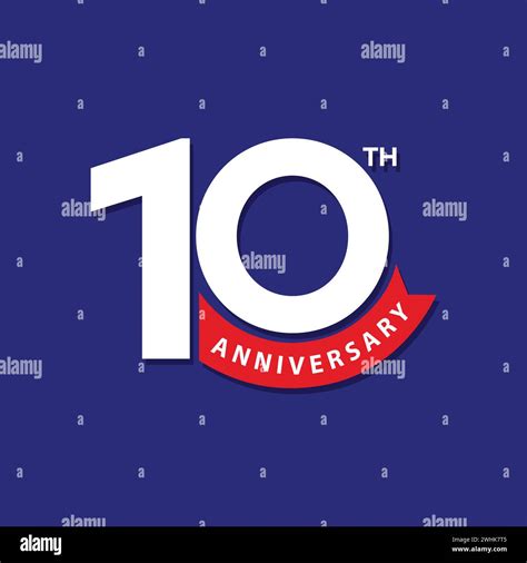 Template logo 10 years anniversary Stock Vector Images - Alamy