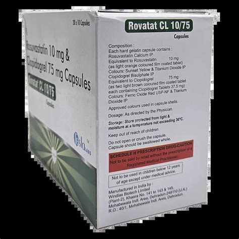 ROVATAT CL 10/75 CAPSULE 10'S Price, Uses, Side Effects & Substitutes ...