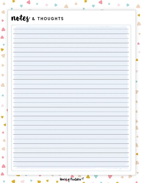 Image result for Notes List Printable