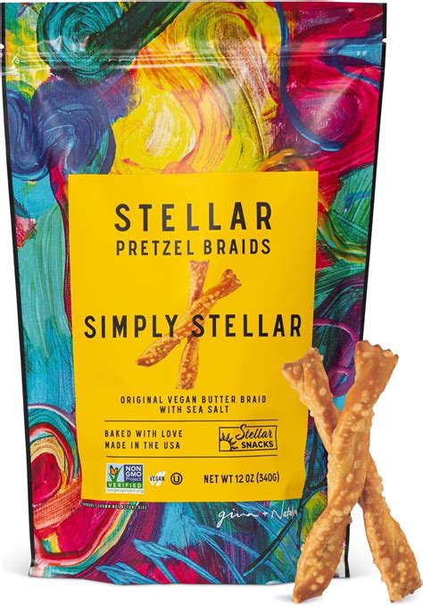 Amazon.com: Stellar Snacks Pretzel Braids, Maui Monk, 12 OZ Large Bag ...