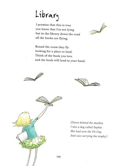 Michael Rosen's library poem | Funny poems, Michael rosen poems, Kids poems