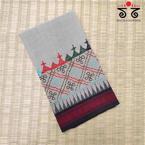 Lambani Handembroidery on Ponduru Blouse Fabric – Spatika Clothing