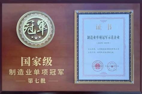 鹏翎集团荣获国家级制造业单项冠军