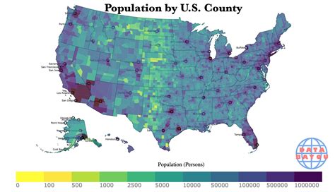 U.S. County Population Density Map