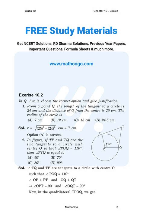 Image result for Class 10th Maths Chapter 10 Example 2