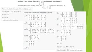 Image result for Invertible Matrix